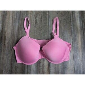 Juicy Couture Bra Light Pink Size 42D Style 1513-16 Y2K Push Up Breathable